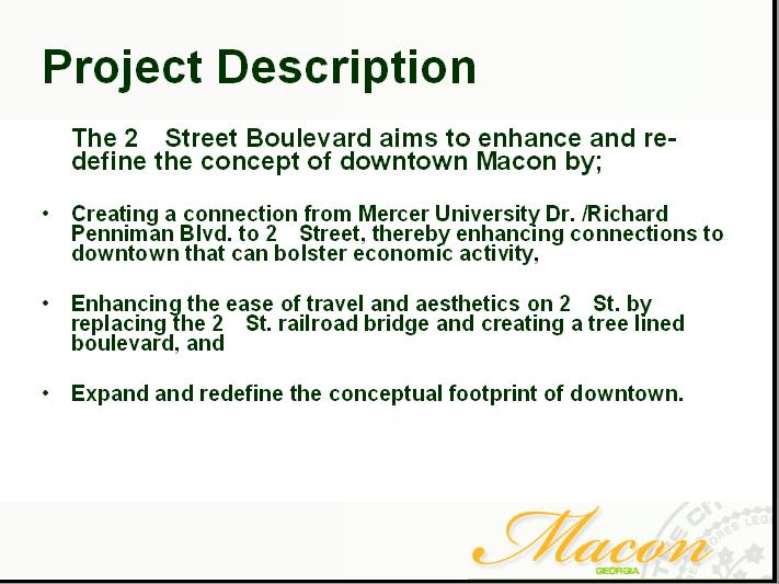 Second Street Boulevard - proposal